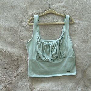 teal Hollister tank top